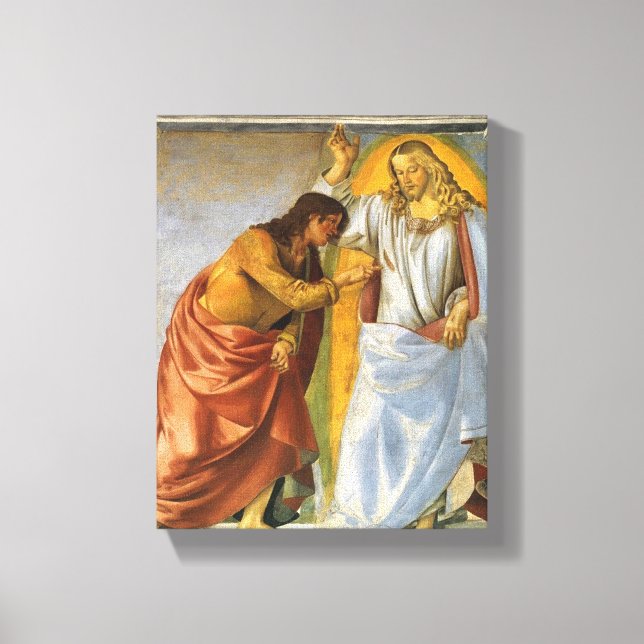 Impressão Em Tela Luca Signorelli: Cristo e a dúvida Thomas (Frente)