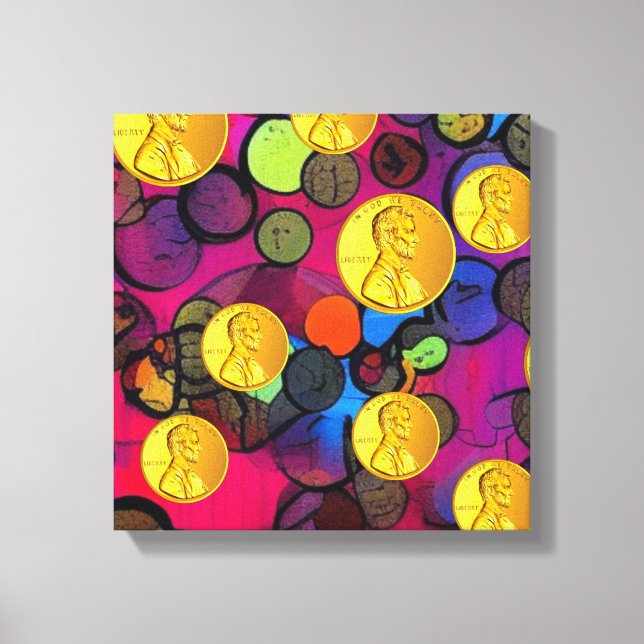 Impressão Em Tela Lucky Pennies (Frente)