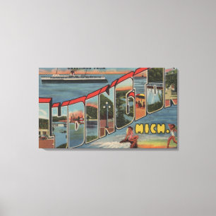 Impressão Em Tela Ludington, Michigan - grandes cenas da letra