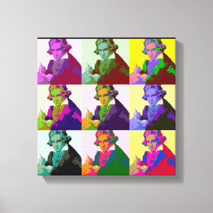 Impressão Em Tela Ludwig Van Beethoven Pop Art