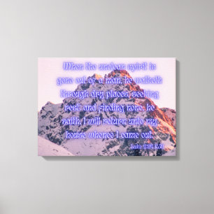 Impressão Em Tela Luke 11:24 Bíblia Verse KJV Pic Wall Art