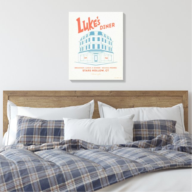 Impressão Em Tela Luke’s Diner Stars Hollow Design (Insitu(Quarto))