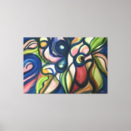 Impressão Em Tela Lush Floral Modern Art Stretch Print
