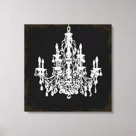 Impressão Em Tela Lustre antigo lustre de cristal/cor DIY da PixDezi