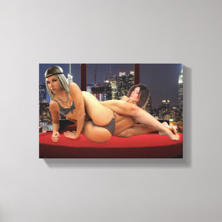 Impressão Em Tela Luta de Penthouse Foxy