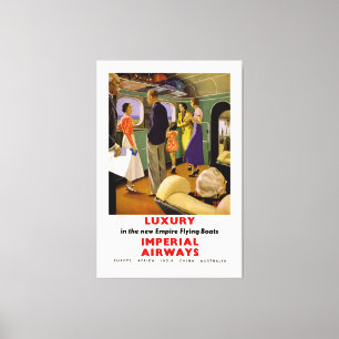 Impressão Em Tela Luxo nos barcos de vôo novos do império
