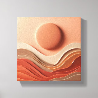Impressão Em Tela Luxuoso Moderno Abstrato 3D - Colina Camada