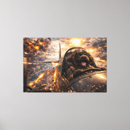 Impressão Em Tela Luxury Cockapoo Wall Art – Aviation Dog Modern