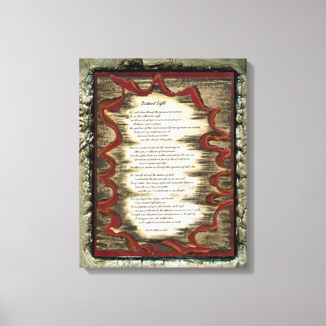 Impressão Em Tela Luz Distante (Frente)