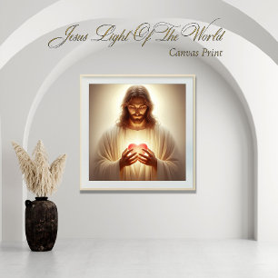 IMPRESSÃO EM TELA LUZ JESUS DO MUNDO