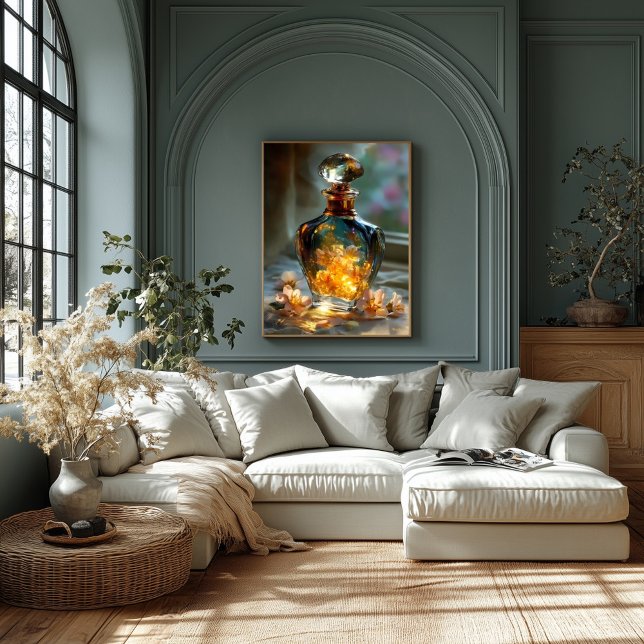 Impressão Em Tela Luz primavera num frasco - Perfume Floral Brilhant (Criador carregado)