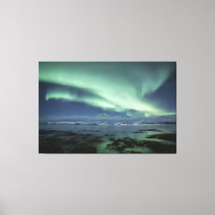 Impressão Em Tela Luzes do Norte Noruega