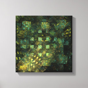 Impressão Em Tela Luzes em Preto-Abstrato da-cidade e Branco