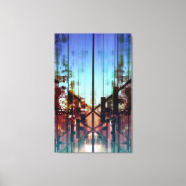 Impressão Em Tela Luzes invertidas Fotografia Contemporânea de Belas