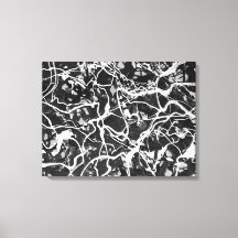 LVII PRETO E BRANCO - Pintura de ação - Abstrato-