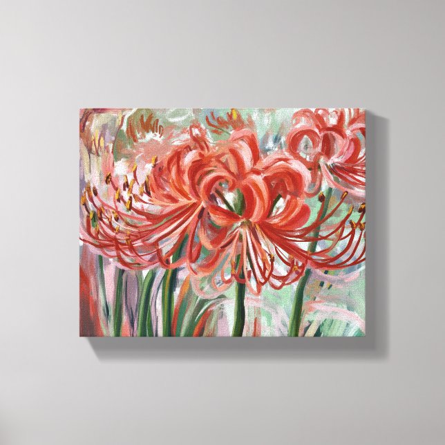 Impressão Em Tela Lycoris Radiata em Bloom (Frente)