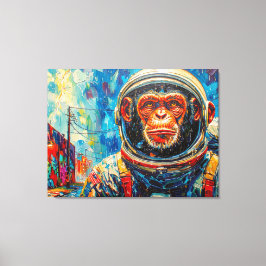 IMPRESSÃO EM TELA MACACO ASTRONAUTA VOLTANDO PARA CASA-6