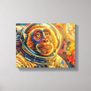IMPRESSÃO EM TELA MACACO NO ESPAÇO 7