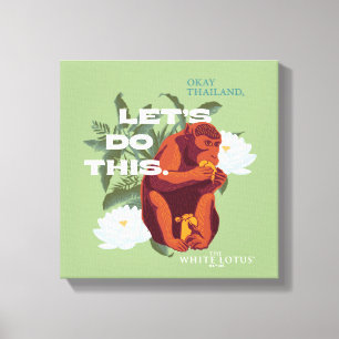 Impressão Em Tela Macaco "Vamos fazer isso" - o lótus branco
