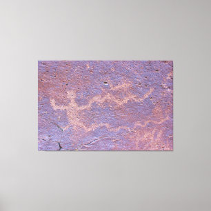 Impressão Em Tela Macho Figura Petroglicph