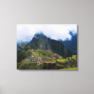 Impressão Em Tela Machu Picchu na elevação