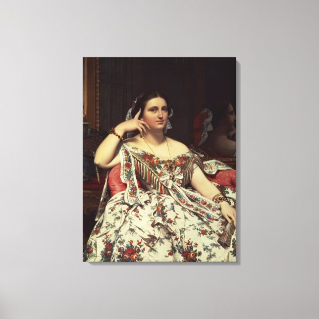 Impressão Em Tela Madame Moitessier, 1856 (Frente)