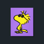 Impressão Em Tela Madeira Em Óculos De Sol<br><div class="desc">Dê uma olhada neste design super fofo com Woodstock esportivo de óculos legal de sol.</div>