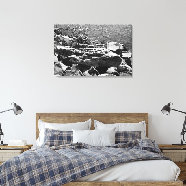 Impressão Em Tela Madeira flutuante (Insitu(Quarto))