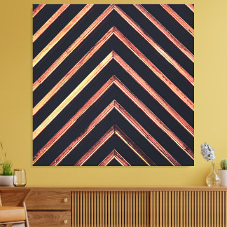 Impressão Em Tela Madeira geométrica: padrão abstrato