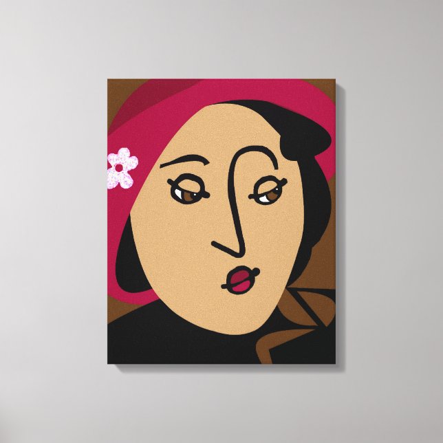 Impressão Em Tela Mademoiselle (Frente)