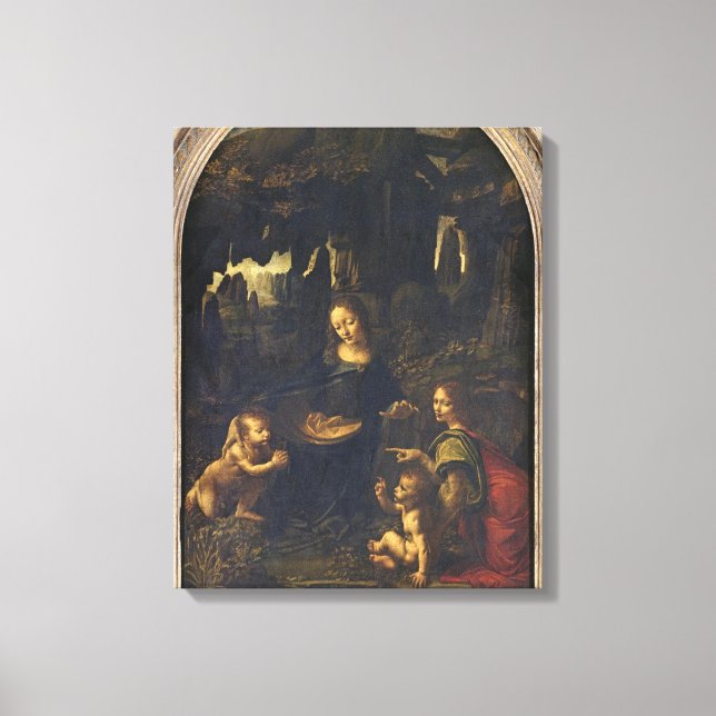 Impressão Em Tela Madona das Rochas, c.1478 (Frente)