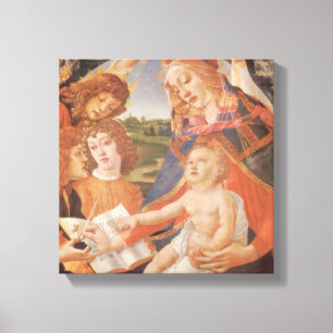 Impressão Em Tela Madona do Magnificat de Sandro Botticelli