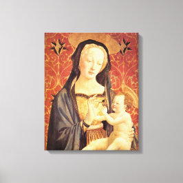 Impressão Em Tela Madona e Menino - Veneziano - c1432