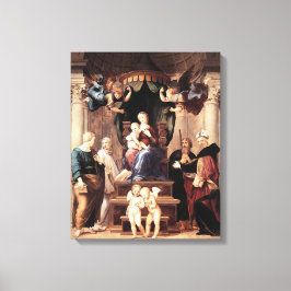 Impressão Em Tela Madonna del Baldacchino - Raphael - c1506