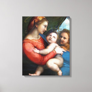 Impressão Em Tela Madonna della Tenda - Raphael - c1513