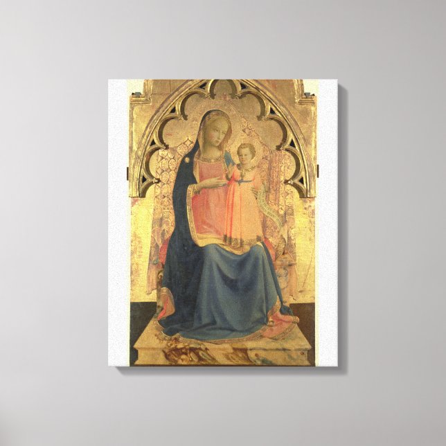 Impressão Em Tela Madonna e Child, painel central de um triptych (Frente)