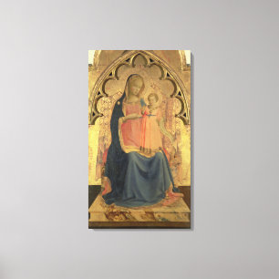 Impressão Em Tela Madonna e Child, painel central de um triptych