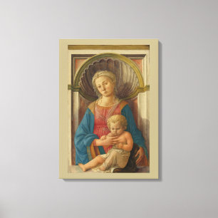 Impressão Em Tela Madonna e Criança