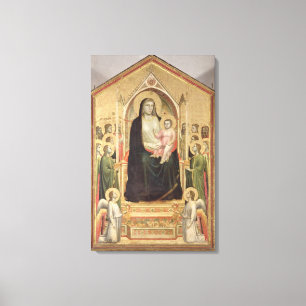 Impressão Em Tela Madonna e criança Enthroned, c.1300-03 (PRE-resto