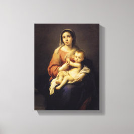 Impressão Em Tela Madonna e Criança - Virgem Maria - Murillo