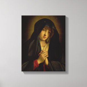 Impressão Em Tela Madonna na amargura (óleo em canvas)