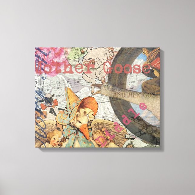 Impressão Em Tela Madre Goose Enfermeira Rhyme Fairy Tale (Frente)