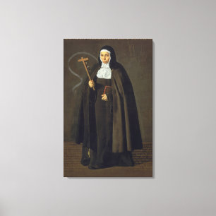 Impressão Em Tela Madre Maria Jeronima de la Fuente, 1620