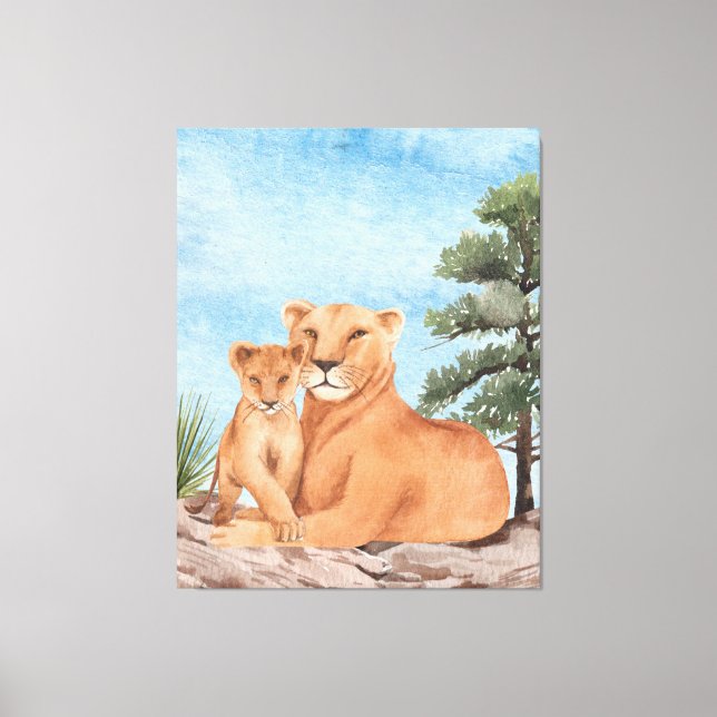 Impressão Em Tela Mãe ama (Frente)