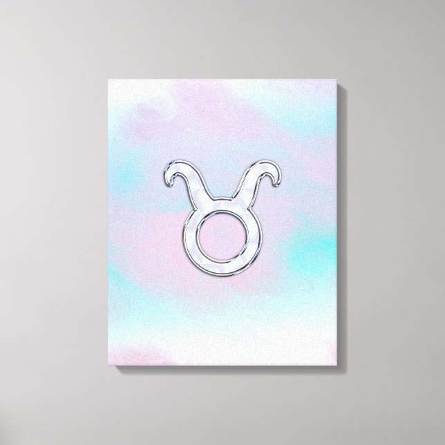 Impressão Em Tela Mãe de Pearl Taurus Zodiac Astrologia (Frente)