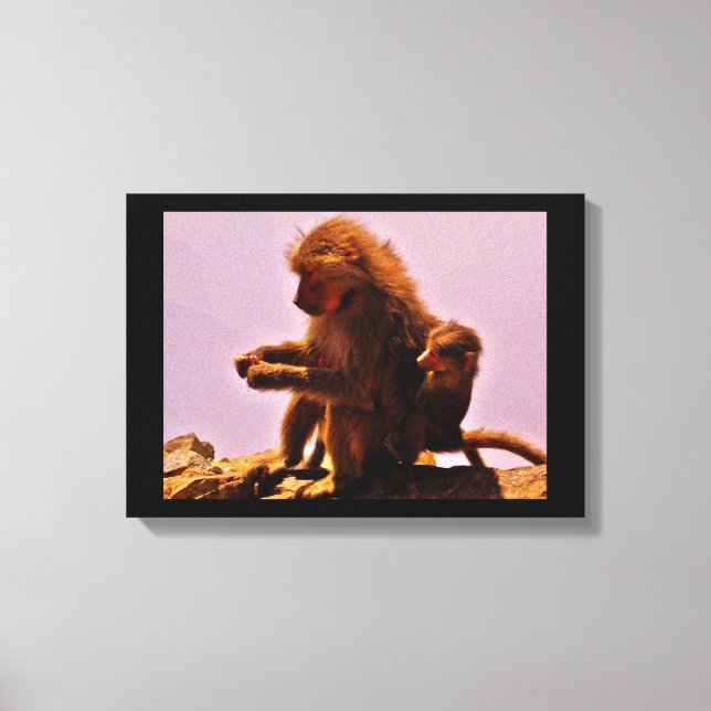 Impressão Em Tela Mãe e Bebê (Frente)