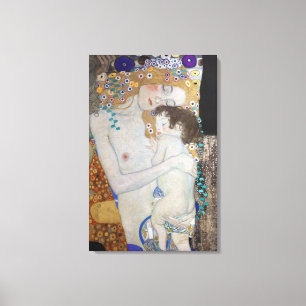 Impressão Em Tela Mãe e Criança de Gustav Klimt