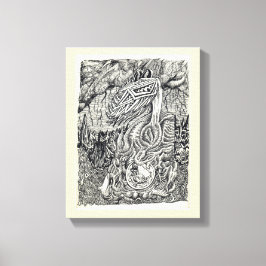 Impressão Em Tela Mãe e Filho