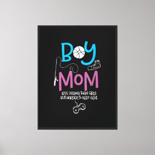 Impressão Em Tela Mãe Engraçada de Meninos Mãe Orgulhosa Feliz Dia d