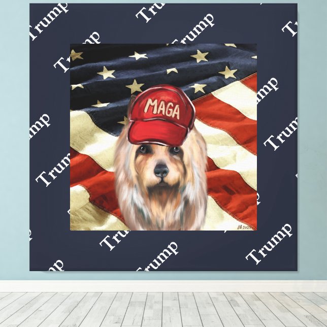 IMPRESSÃO EM TELA MAGA AUSTRALIAN TERRIER (Insitu(piso de madeira))
